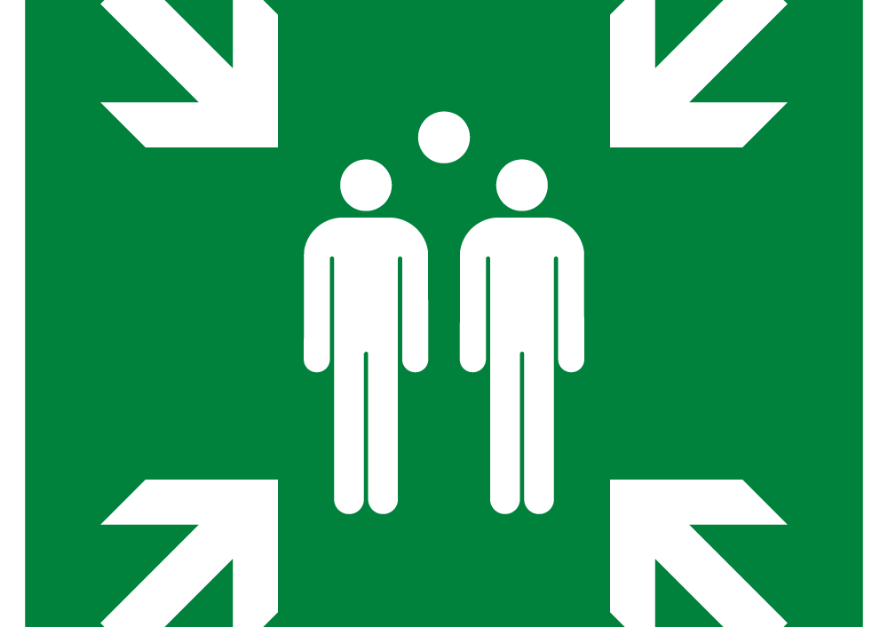 Evacuation assembly point Symbol